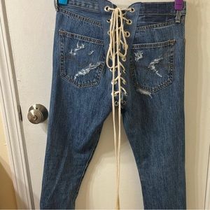 Samaria Leah "Leah Bone" Butt Lace Jeans